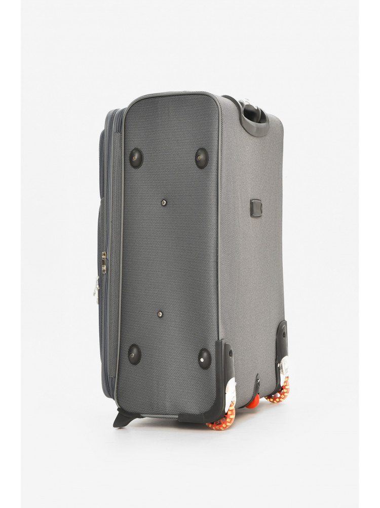 Чемодан дорожный на 2 колесах серого цвета 100л 212160C