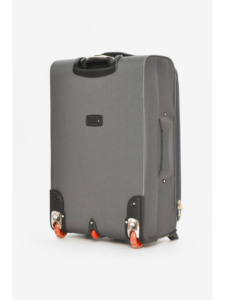 Чемодан дорожный на 2 колесах серого цвета 100л 212160C