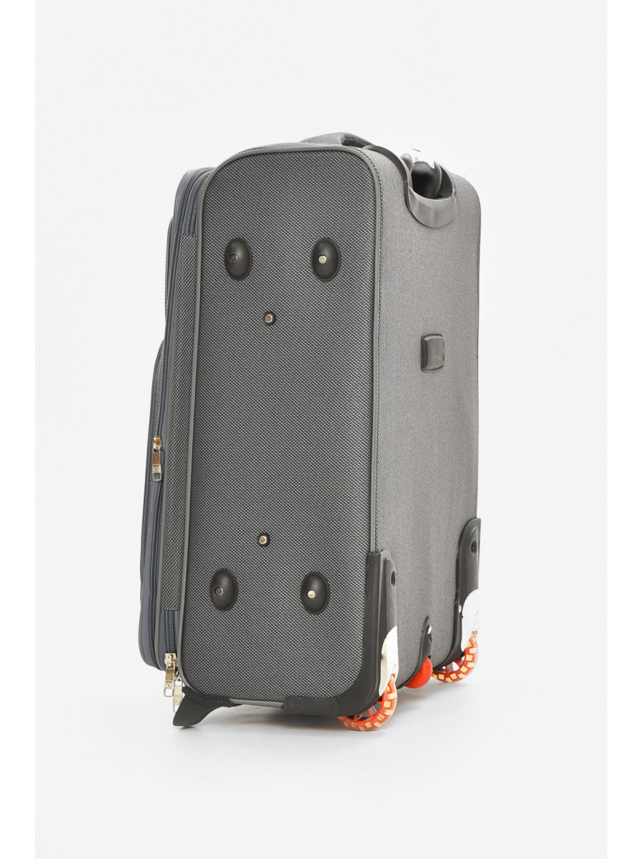Чемодан дорожный на 2 колесах серого цвета 60л 212161C
