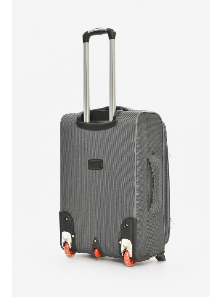 Чемодан дорожный на 2 колесах серого цвета 60л 212161C