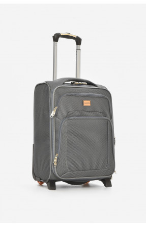 Чемодан дорожный на 2 колесах серого цвета 34л 212162C