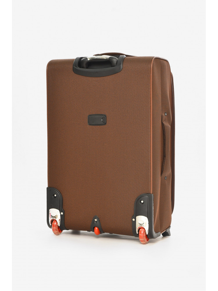 Чемодан дорожный на 2 колесах коричневого цвета 100л 212163C