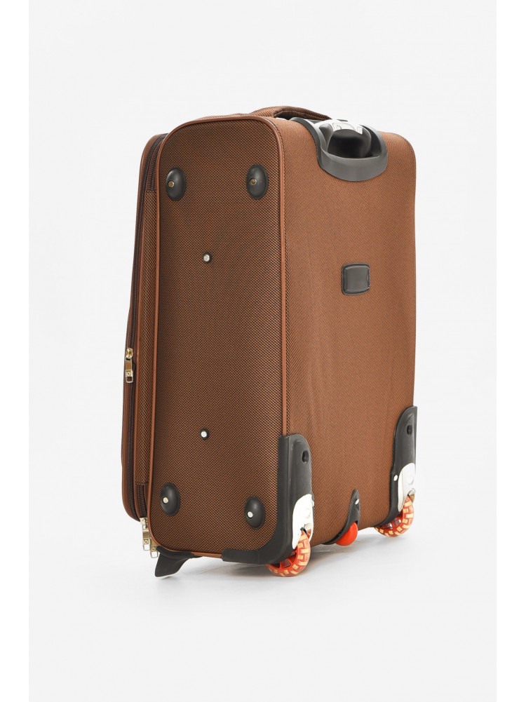 Чемодан дорожный на 2 колесах коричневого цвета 60л 212164C