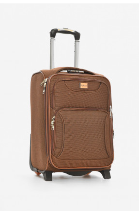 Чемодан дорожный на 2 колесах коричневого цвета 34л 212165C