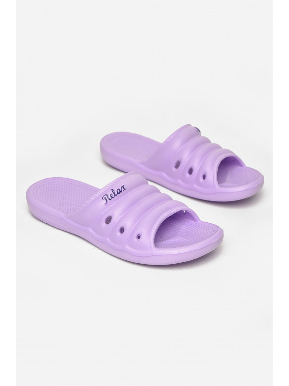Шлепанцы пена женские сиреневого цвета DS-66 212166C