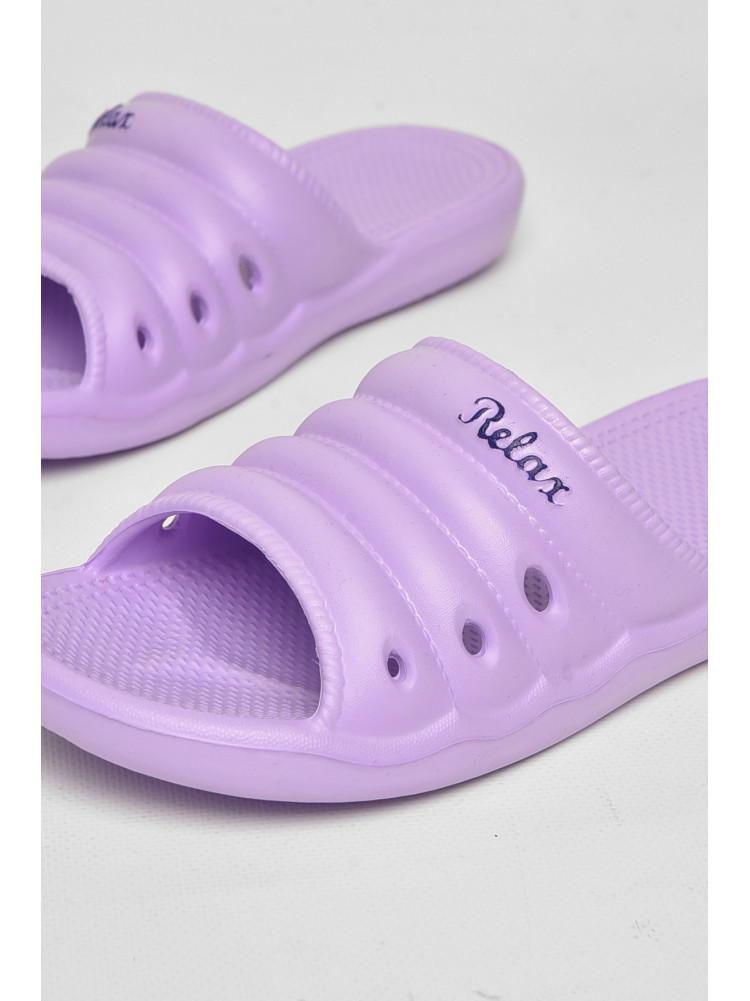Шлепанцы пена женские сиреневого цвета DS-66 212166C