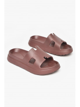 Шлепанцы пена женские шоколадного цвета 145 212168C