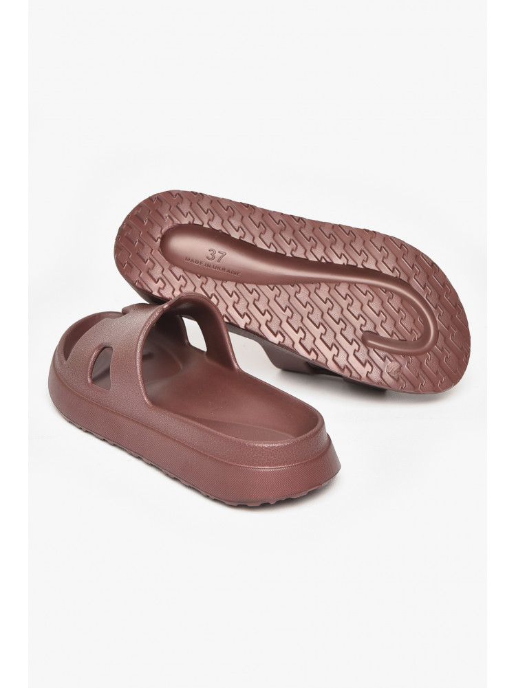 Шлепанцы пена женские шоколадного цвета 145 212168C