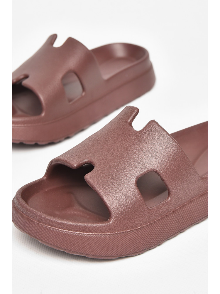 Шлепанцы пена женские шоколадного цвета 145 212168C