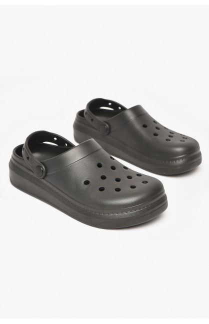 Кроксы женские черного цвета 161 212169C Кроксы женские черного цвета 161 212169C