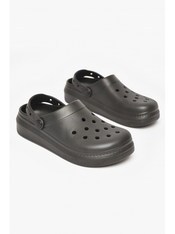 Кроксы женские черного цвета 161 212169C