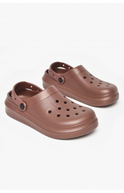 Кроксы женские шоколадного цвета 161 212170C Кроксы женские шоколадного цвета 161 212170C