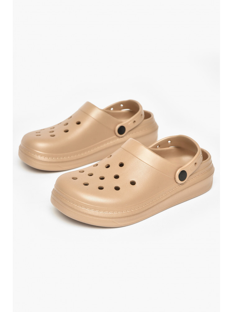 Кроксы женские светло-коричневого цвета 161 212171C