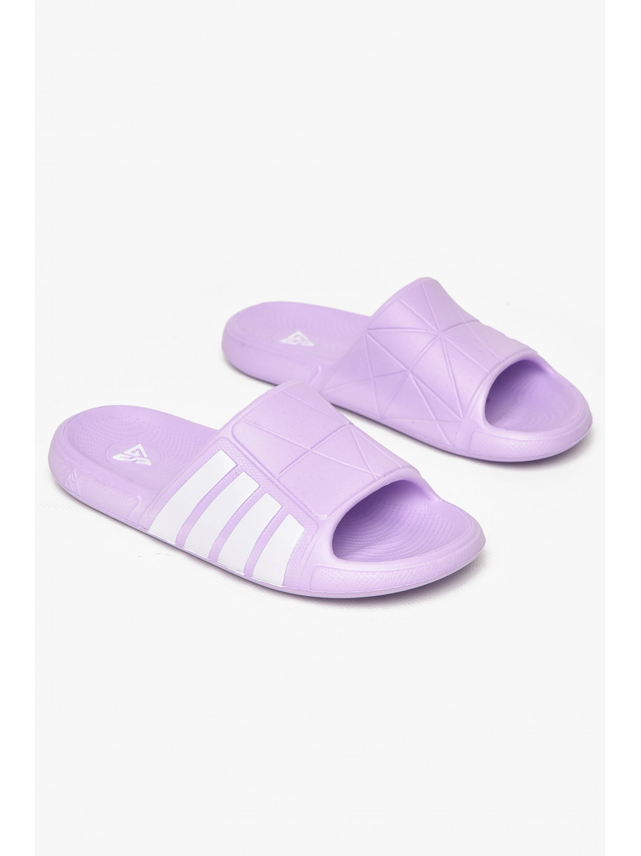 Шлепки детские для девочки пена сиреневого цвета СС-019 212172C