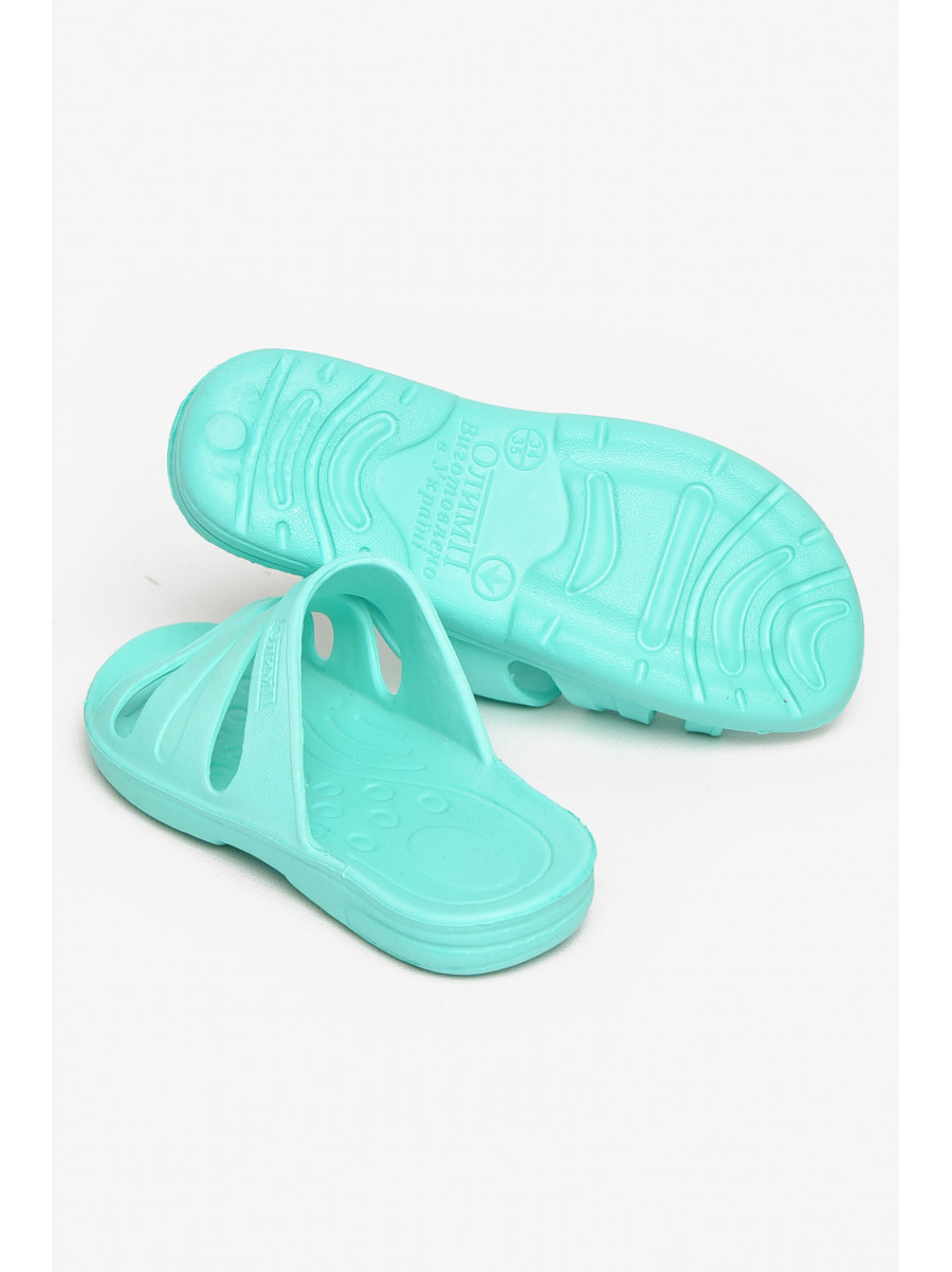 Шльопки дитячі для дівчинки піна м`ятного кольору 501 212175C