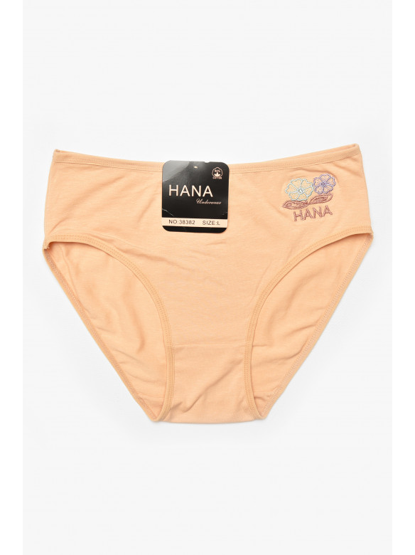 Трусы женские полубатальные бежевого цвета 38382 212178C