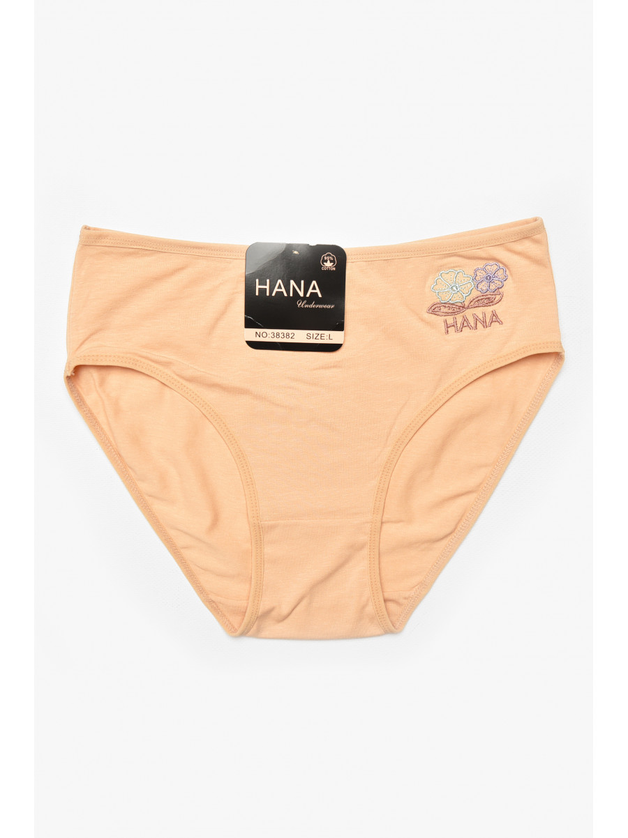 Трусы женские полубатальные бежевого цвета 38382 212178C