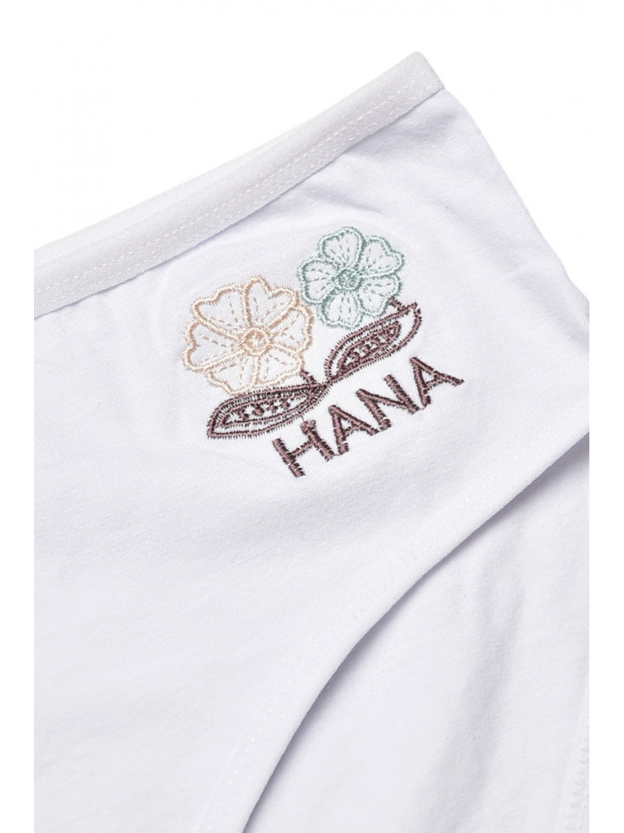 Трусы женские полубатальные белого цвета 38382 212180C