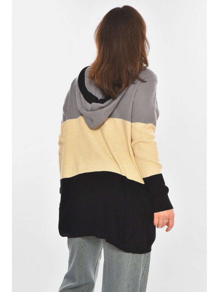 Кардиган женский серого цвета с принтом 11743 212184C