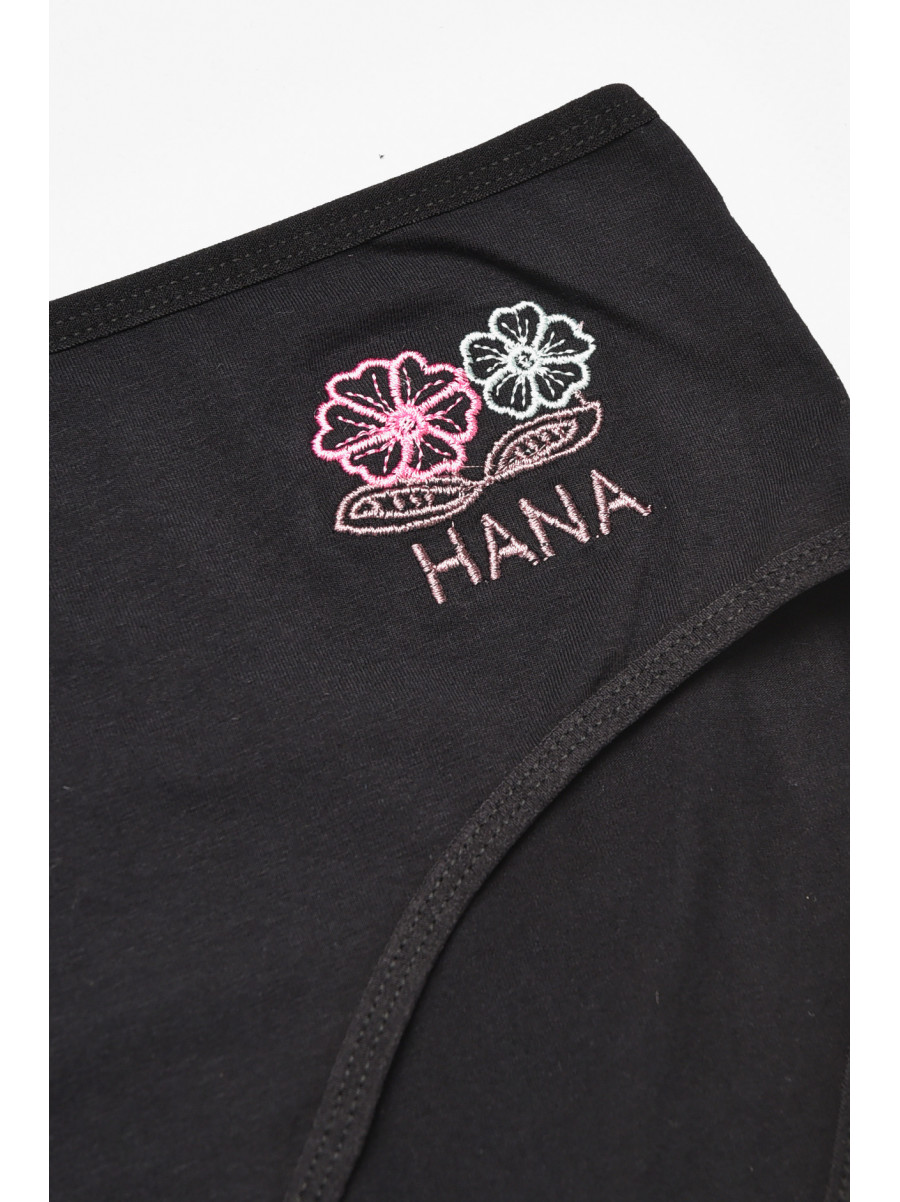 Трусы женские полубатальные черного цвета 38382 212185C