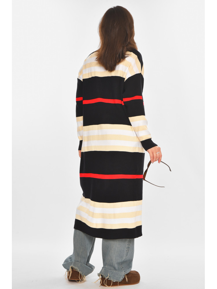 Кардиган жіночий чорного кольору з принтом 11749 212192C