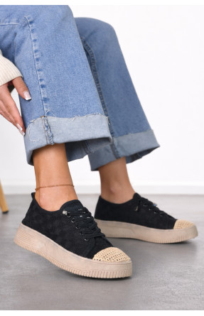 Мокасины женские черного цвета к192 212194C