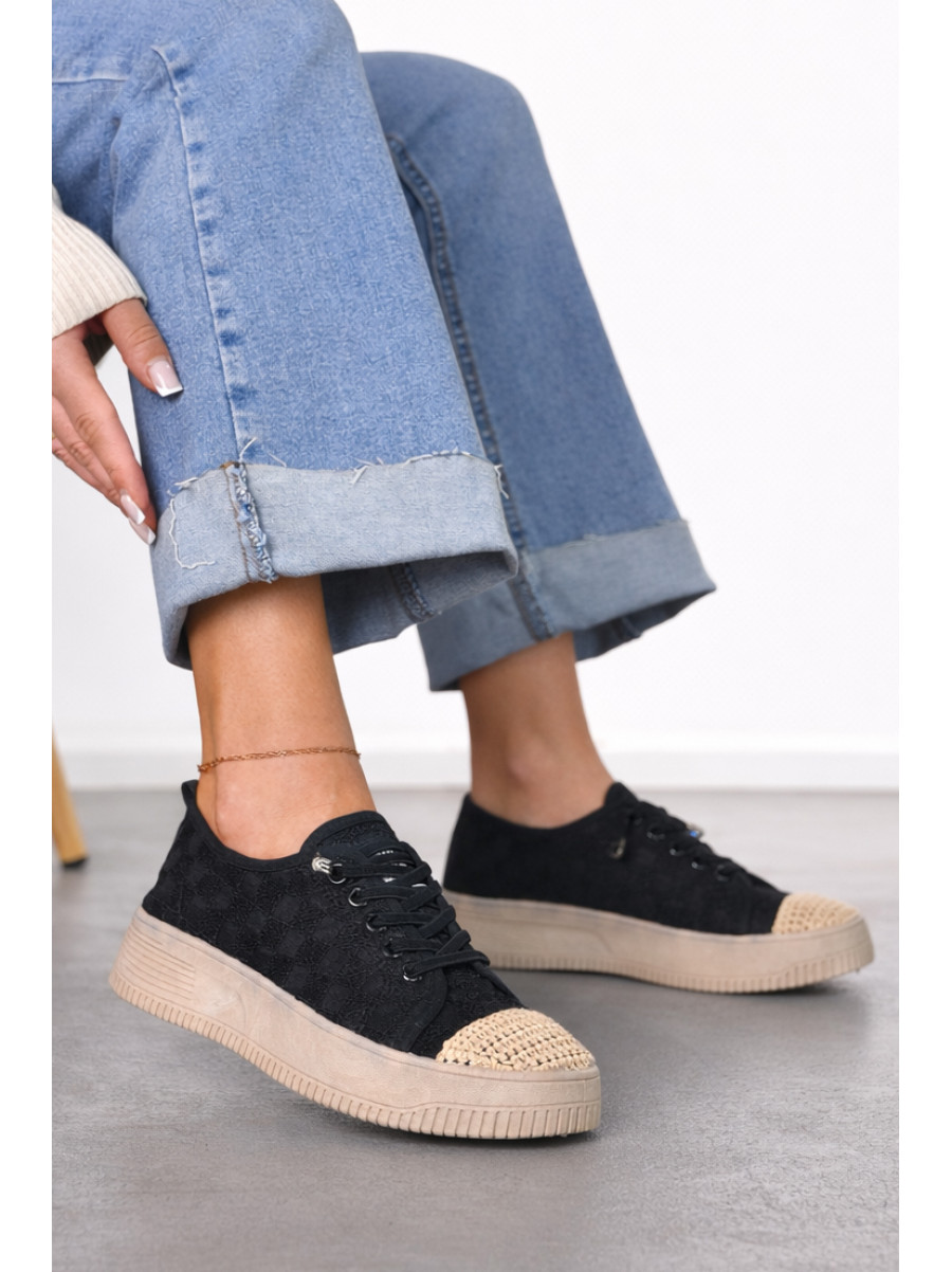 Мокасины женские черного цвета к192 212194C