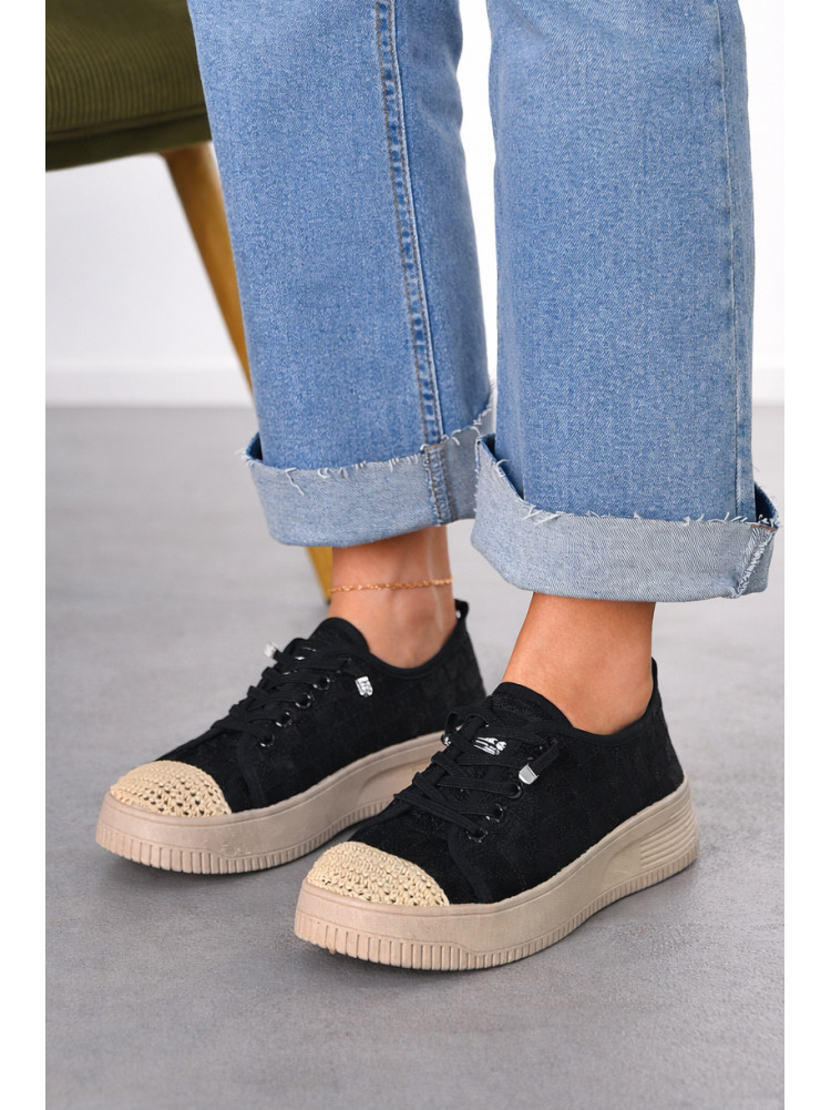 Мокасины женские черного цвета к192 212194C