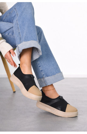 Мокасины женские черного цвета к189 212196C