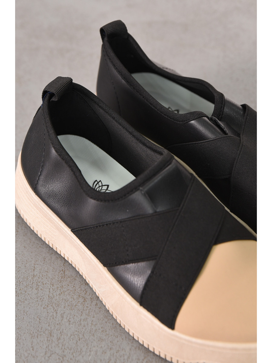 Мокасины женские черного цвета к189 212196C