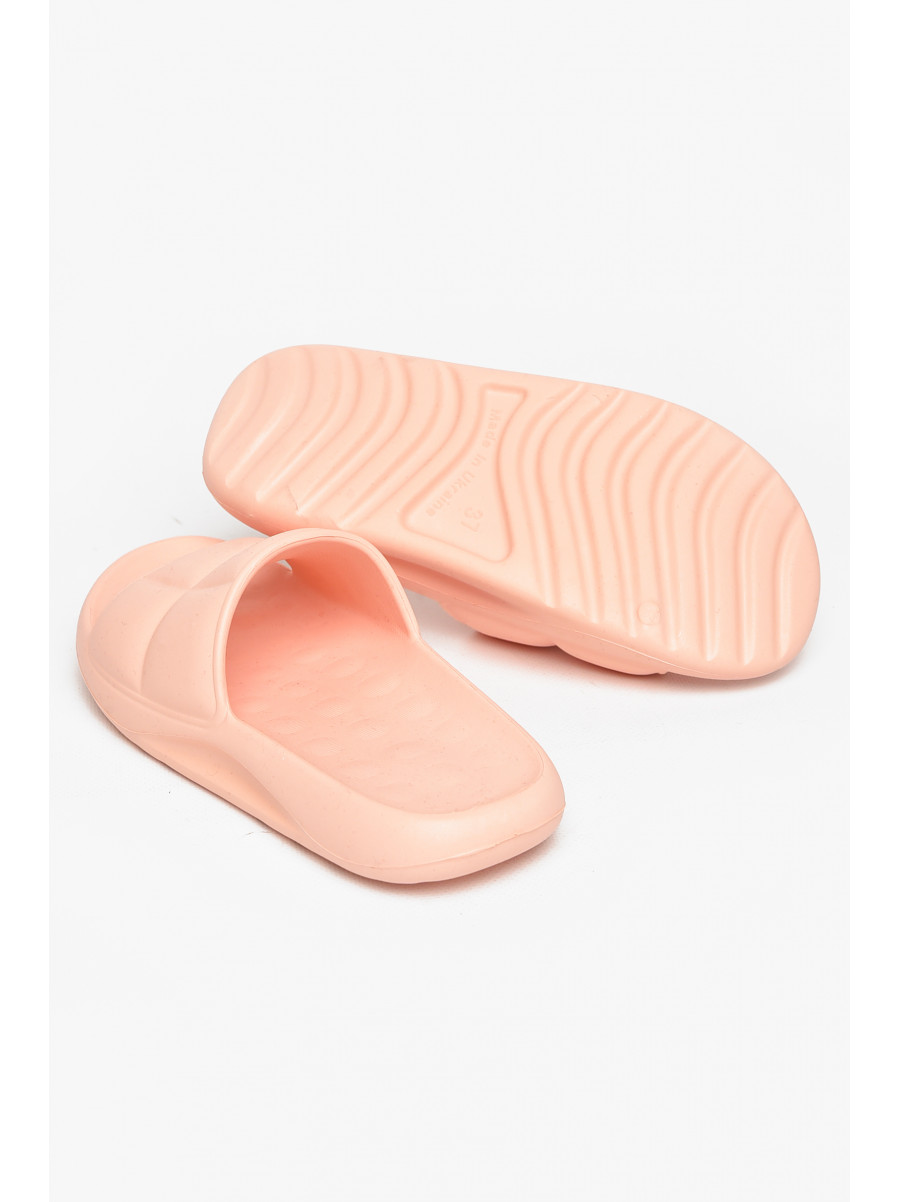 Шлепанцы пена женские персикового цвета DS-63 212198C