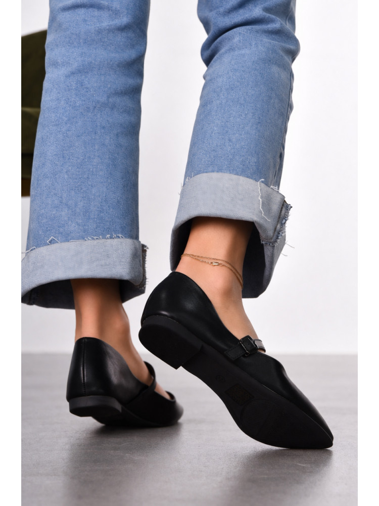 Балетки женские черного цвета Е350-2 212199C