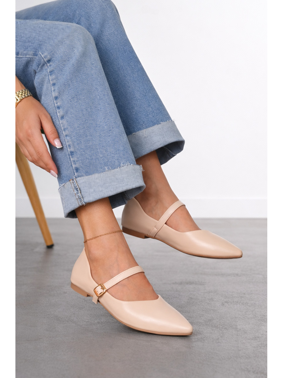 Балетки женские светло-бежевого цвета Е350-3 212200C