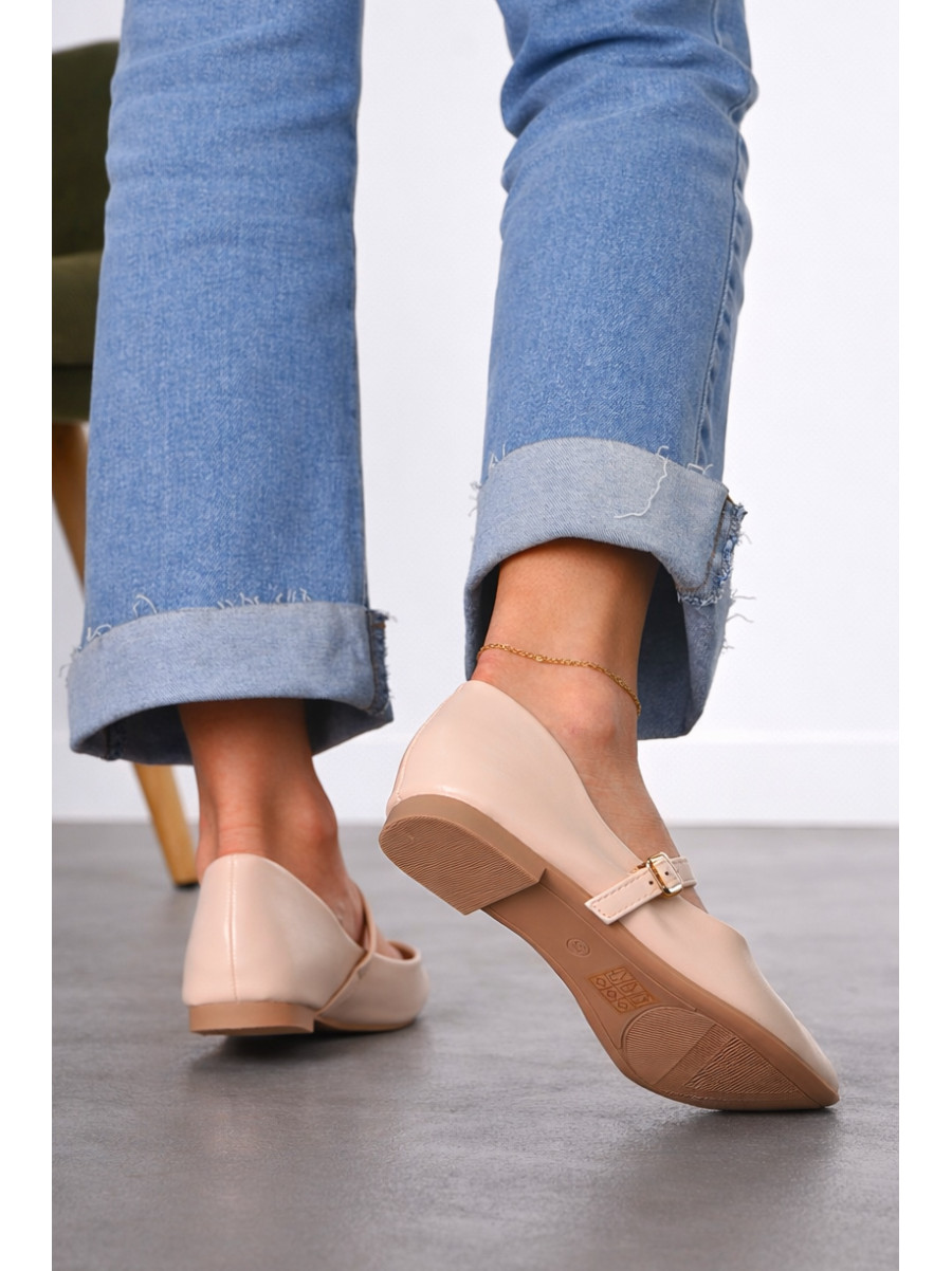 Балетки женские светло-бежевого цвета Е350-3 212200C