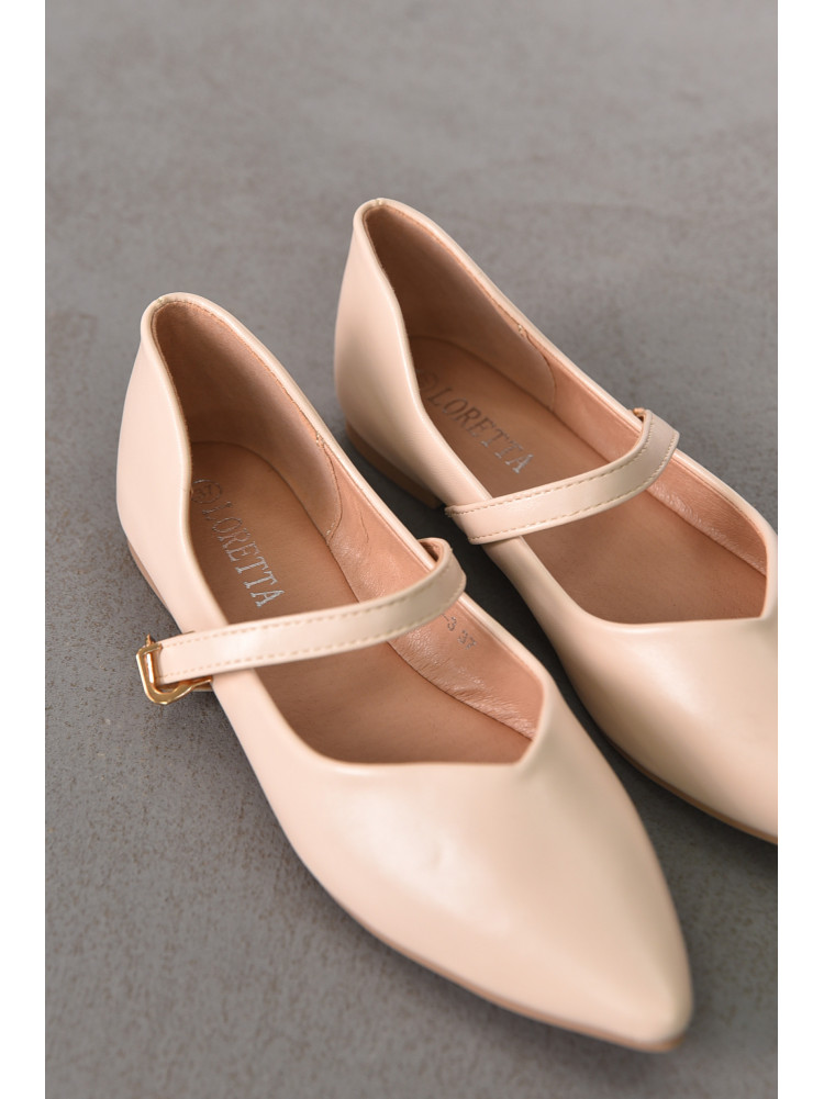 Балетки женские светло-бежевого цвета Е350-3 212200C