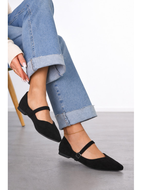 Балетки жіночі чорного кольору Е350-1 212201C