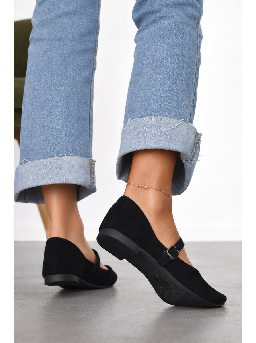 Балетки жіночі чорного кольору Е350-1 212201C