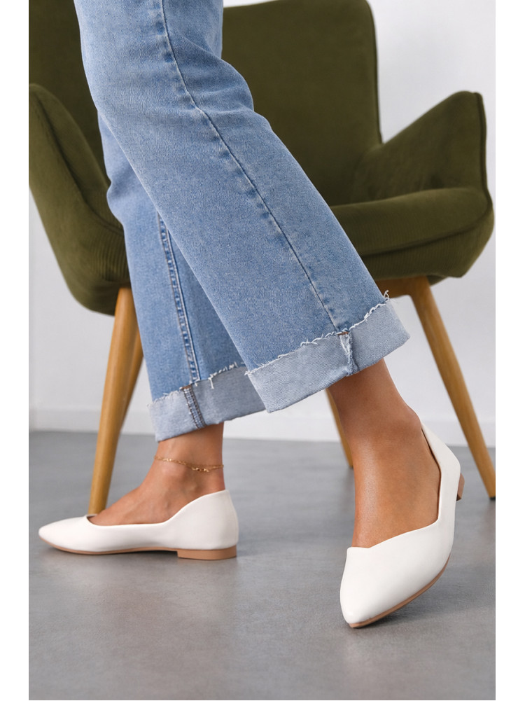 Балетки женские белого цвета Е330-8 212202C