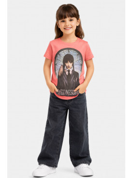 Футболка дитяча для дівчинки рожевого кольору з принтом 212206C