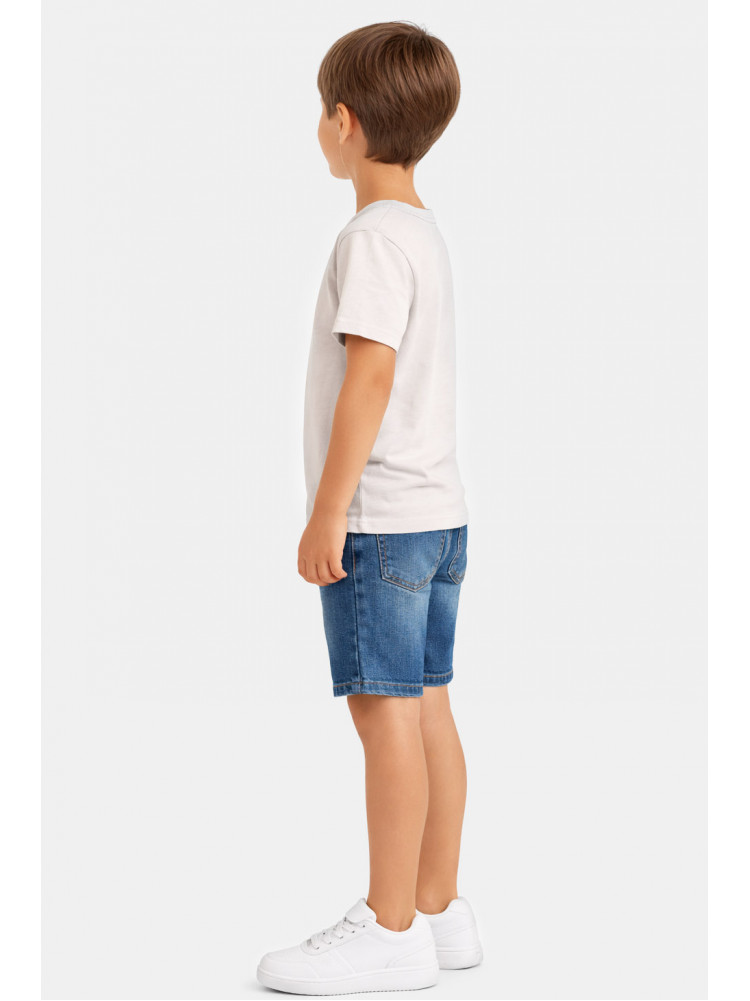 Футболка детская для мальчика белого цвета с принтом 212213C