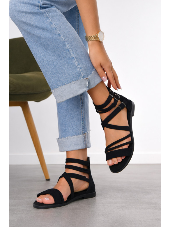Босоножки женские черного цвета К892-1 212219C