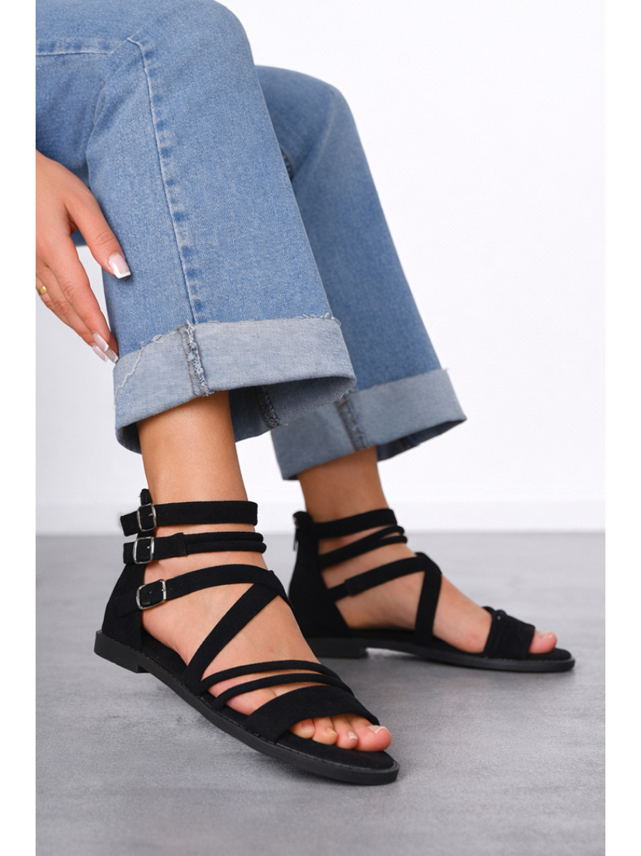 Босоножки женские черного цвета К892-1 212219C