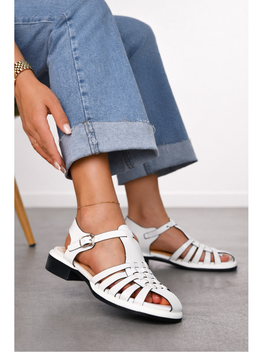 Босоножки женские белого цвета К270-2 212221C