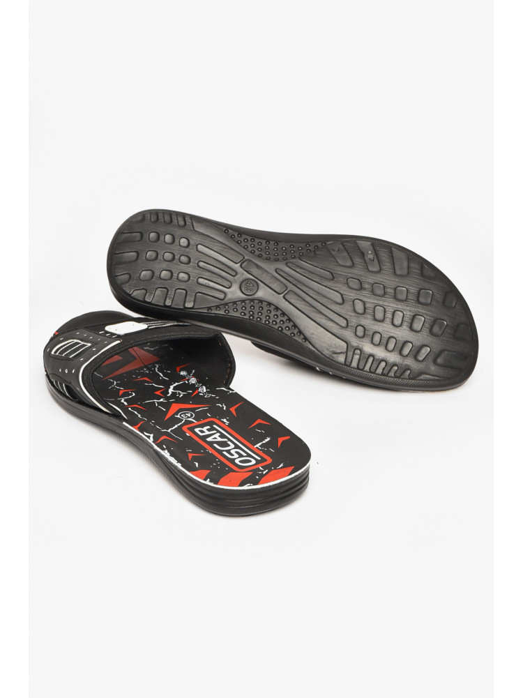 Шлепки мужские черно-белого цвета s-32 212237C