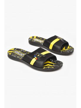 Шлепки мужские черно-желтого цвета s-28 212239C Шлепки мужские черно-желтого цвета s-28 212239C