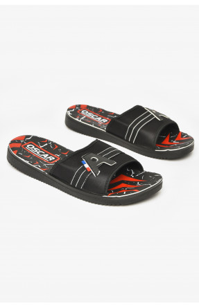 Шлепки мужские черно-белого цвета s-28 212240C