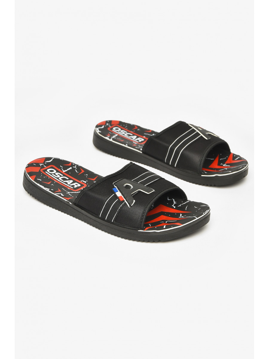 Шлепки мужские черно-белого цвета s-28 212240C