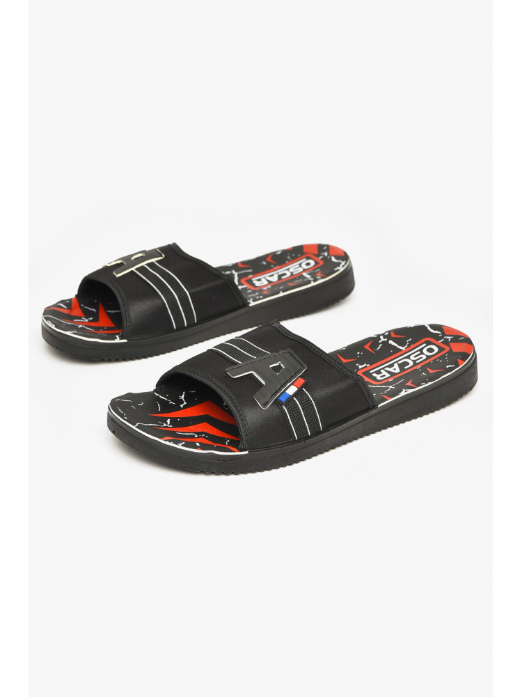 Шлепки мужские черно-белого цвета s-28 212240C