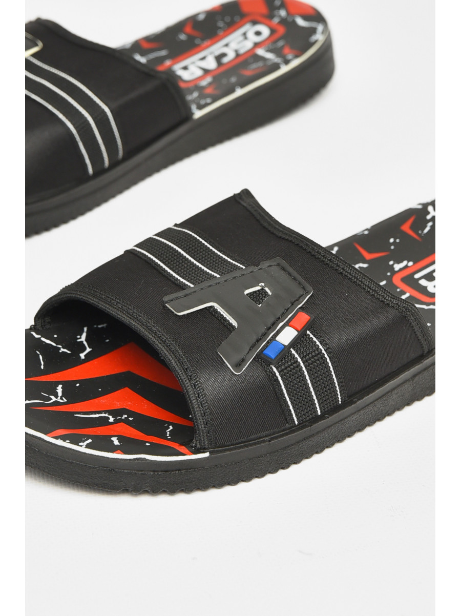 Шлепки мужские черно-белого цвета s-28 212240C