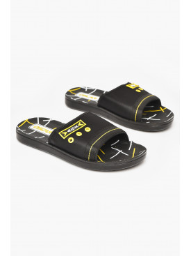 Шлепки мужские черно-желтого цвета s- 212247C